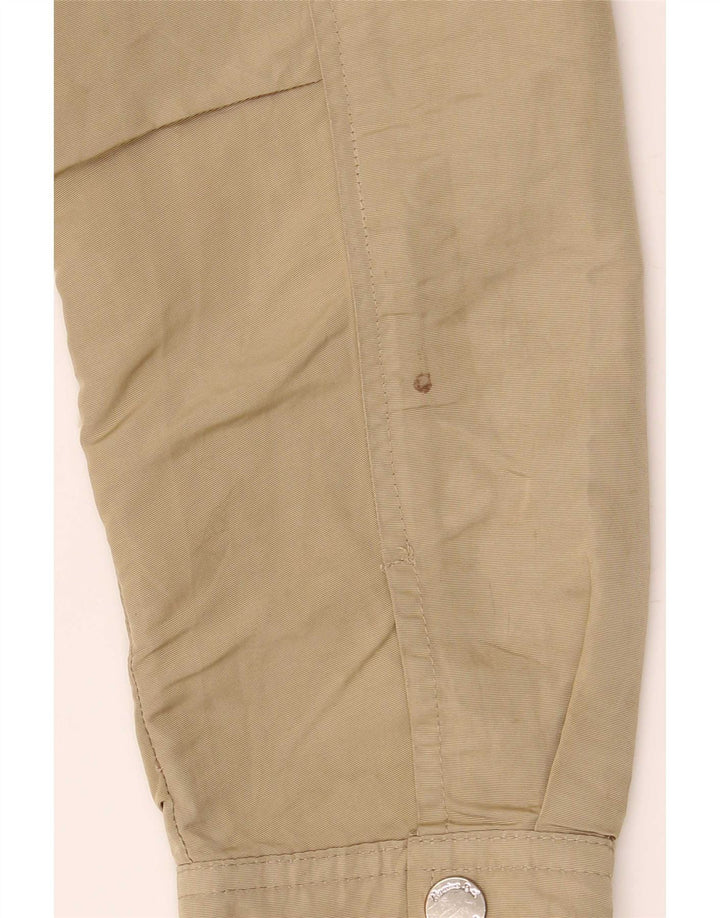 Massimo Dutti Womens Hooded Oversized Parka Jacket UK 6 XS Khaki