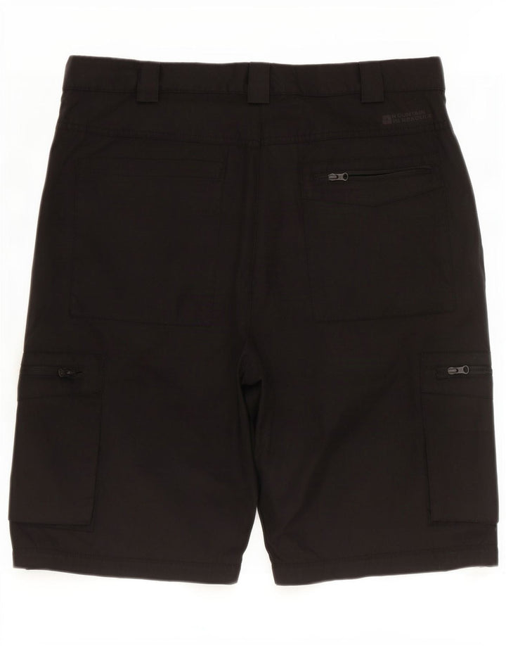 Mountain Warehouse Mens Cargo Shorts W34 Large Black Polyester