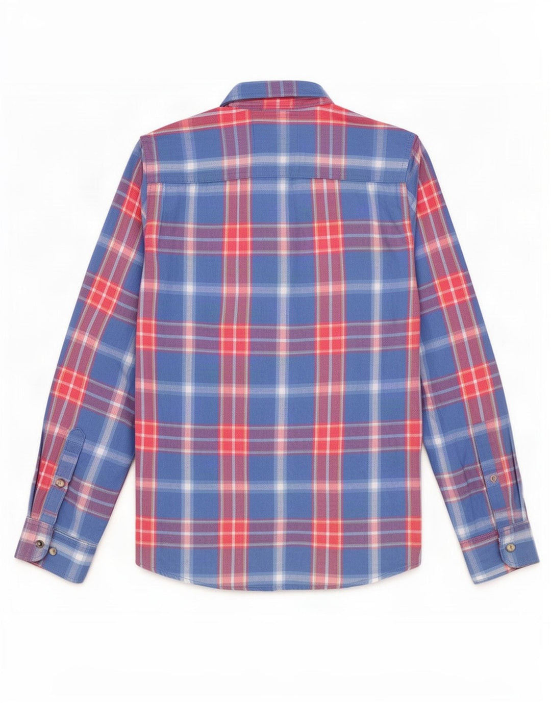 Hollister Mens Flannel Shirt Small Blue Check Cotton