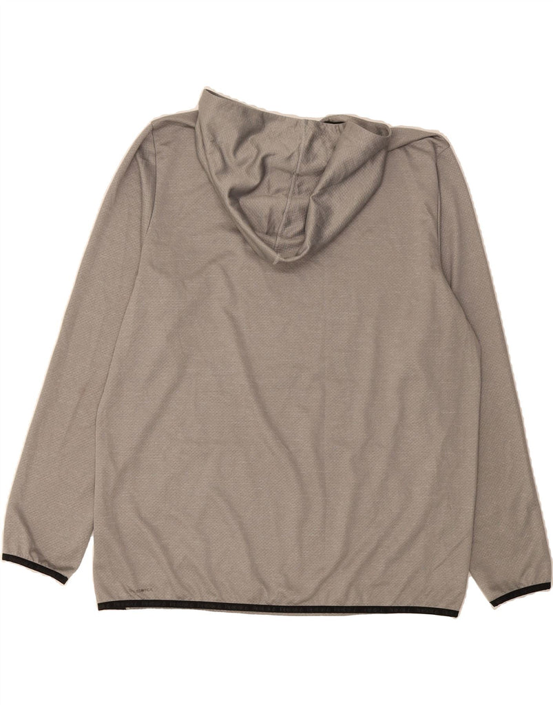 REEBOK Mens Graphic Hoodie Jumper XL Grey Polyester Vintage Reebok and Second-Hand Reebok from Messina Hembry 