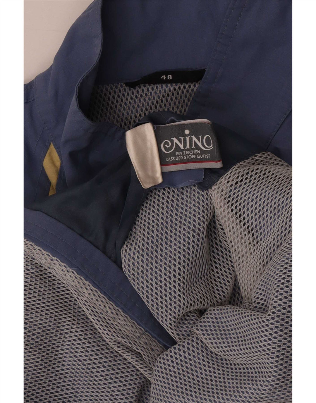 NINO Mens Rain Jacket IT 48 Medium Blue Polyester