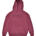 PUMA Womens Graphic Hoodie Jumper UK 8 Small  Maroon Cotton | Vintage Puma | Thrift | Second-Hand Puma | Used Clothing | Messina Hembry 