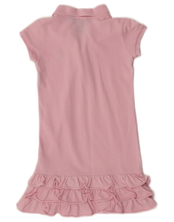 Ralph Lauren Girls Polo Dress 4-5 Years Pink Cotton