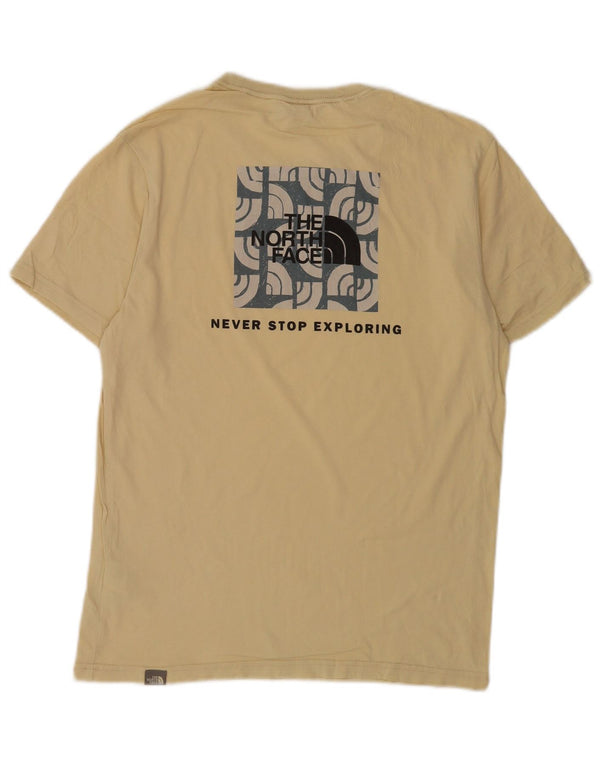 The North Face Mens Graphic T-Shirt Top Small Beige Cotton