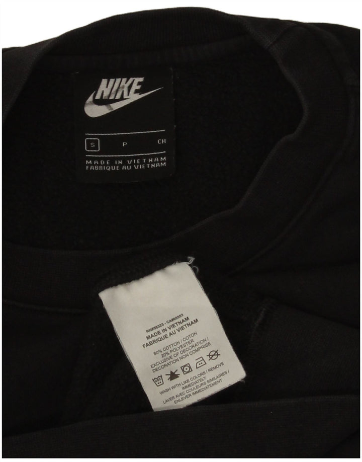Nike Mens Loose Fit Sweatshirt Jumper Small Black Cotton