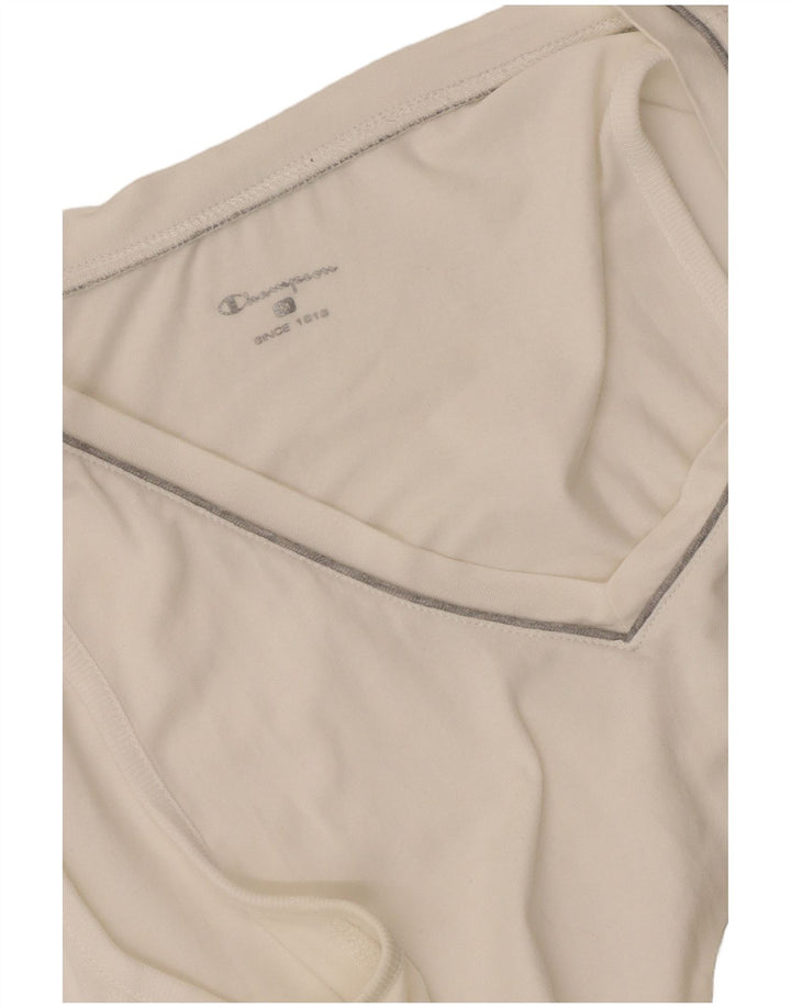 Champion Womens Vest Top UK 12 Medium White Colourblock