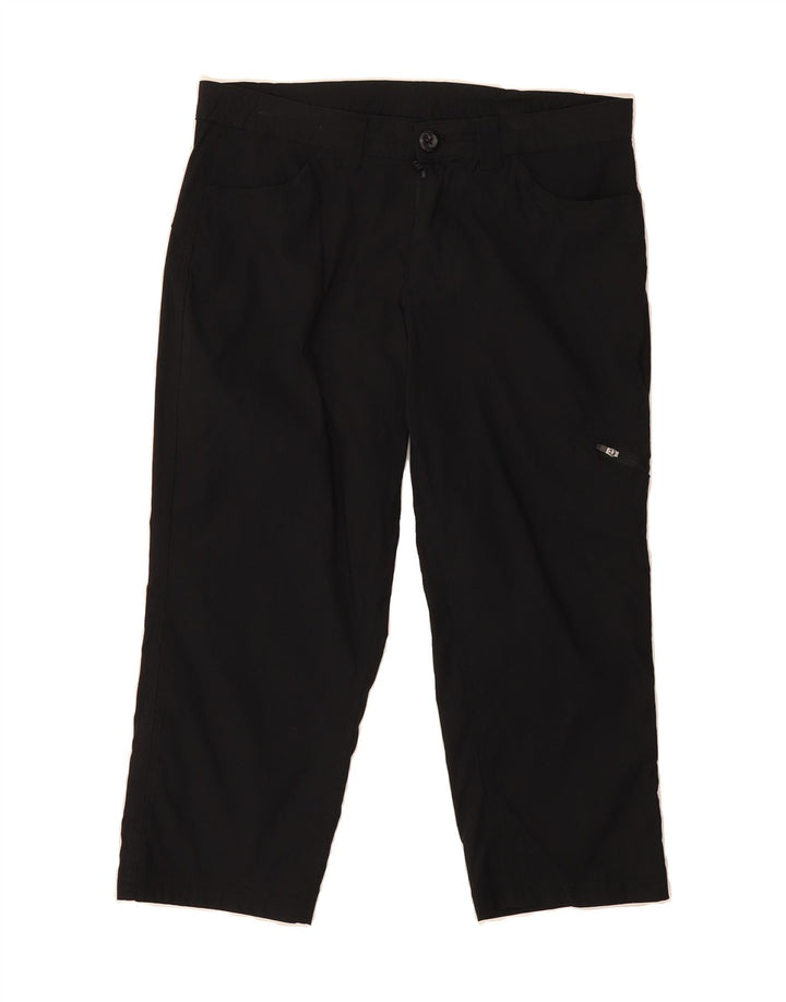 EDDIE BAUER Womens Straight Capri Cargo Trousers US 8 Medium W32 L20 Black Vintage Eddie Bauer and Second-Hand Eddie Bauer from Messina Hembry 