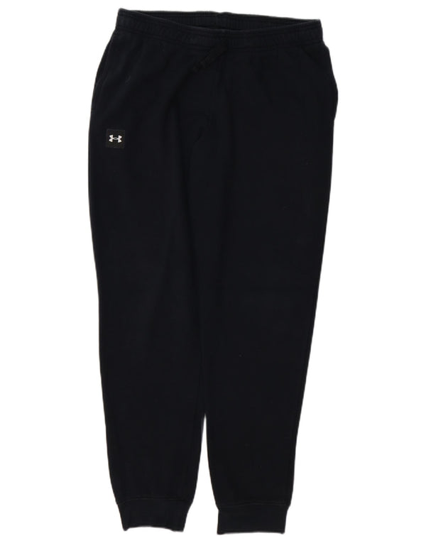 UNDER ARMOUR Boys Tracksuit Trousers Joggers 13-14 Years XL Black