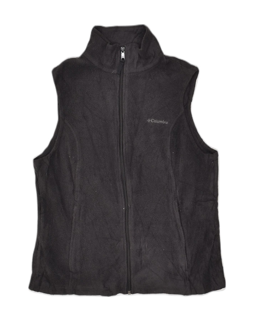 COLUMBIA Womens Fleece Gilet UK 12 Medium Black Polyester | Vintage Columbia | Thrift | Second-Hand Columbia | Used Clothing | Messina Hembry 