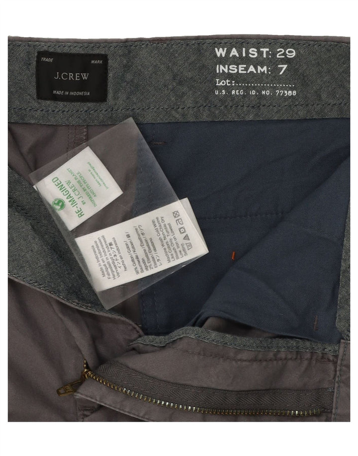 J. CREW Mens Chino Shorts W29 Small Grey Cotton Vintage J. Crew and Second-Hand J. Crew from Messina Hembry 