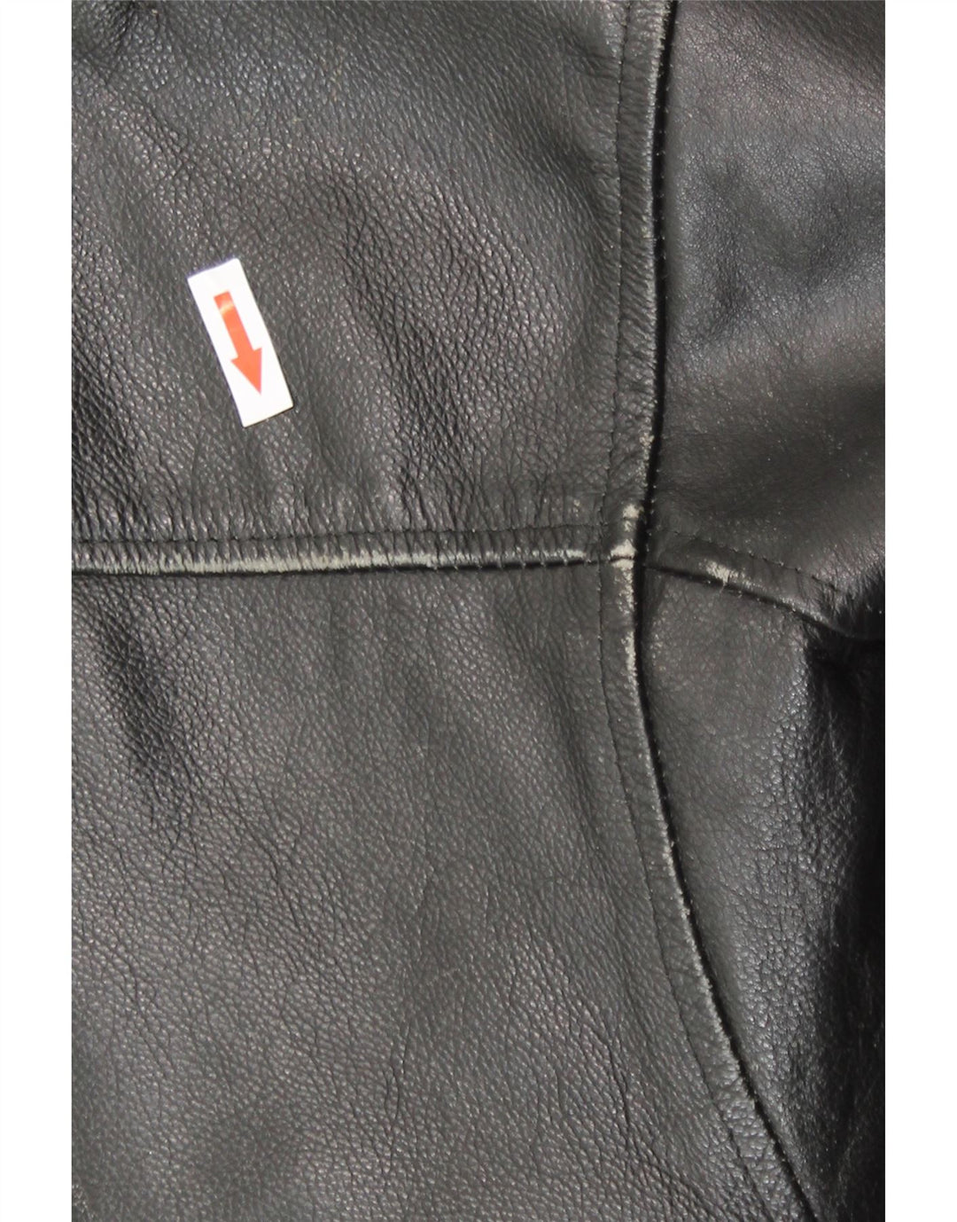 Vintage Mens Bomber Leather Jacket IT 54 2XL Black Leather