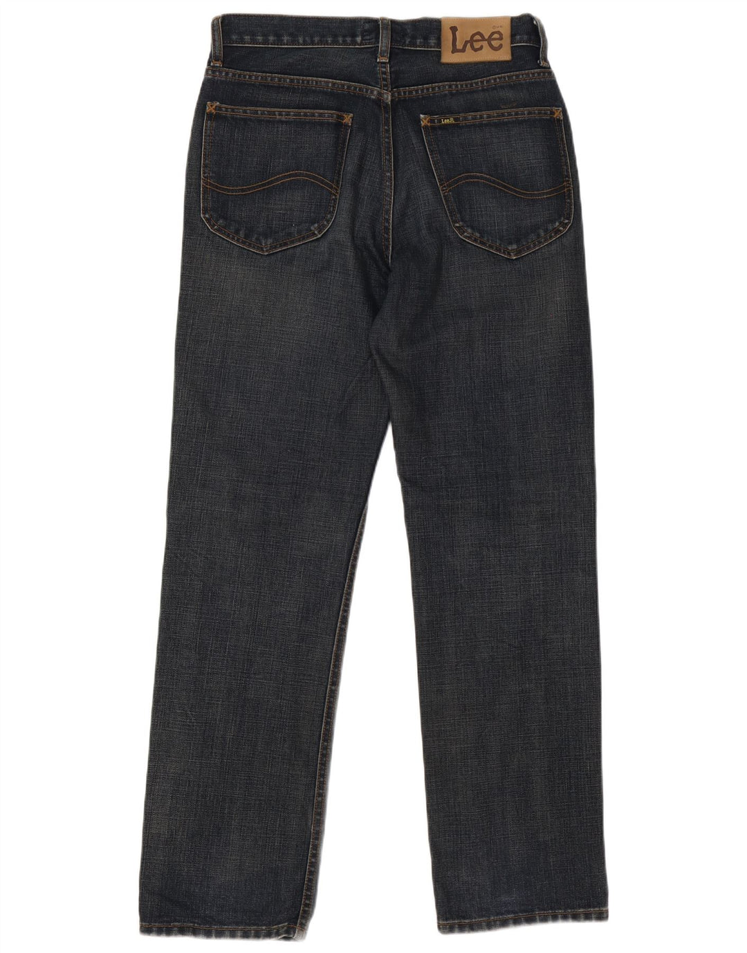 Lee Mens Straight Jeans W30 L31 Navy Blue Cotton