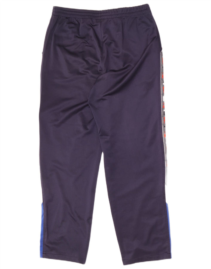 Fila Mens Graphic Tracksuit Trousers Medium Navy Blue Colourblock
