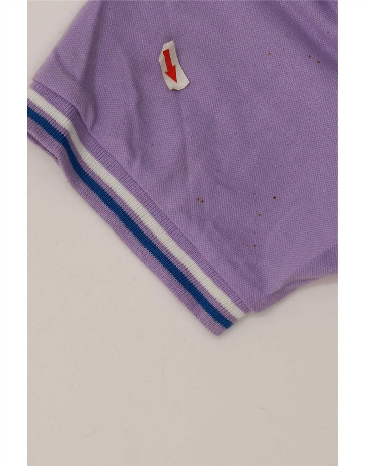 Kappa Mens Polo Shirt Medium Purple Cotton