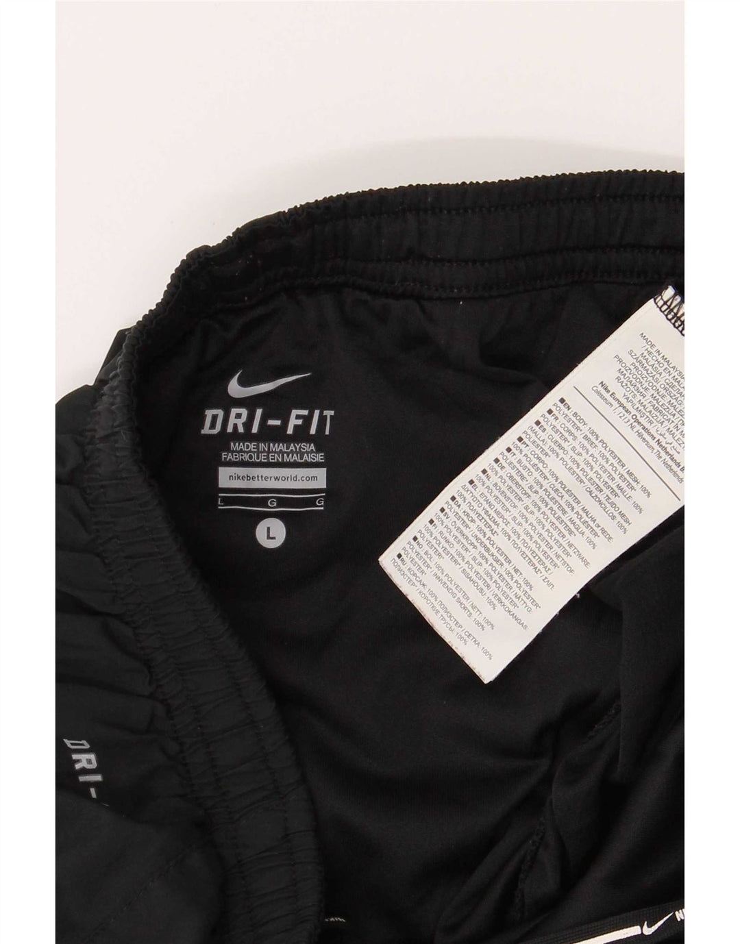 Nike Mens Regular Sport Shorts Large Black Colourblock Polyester Sports