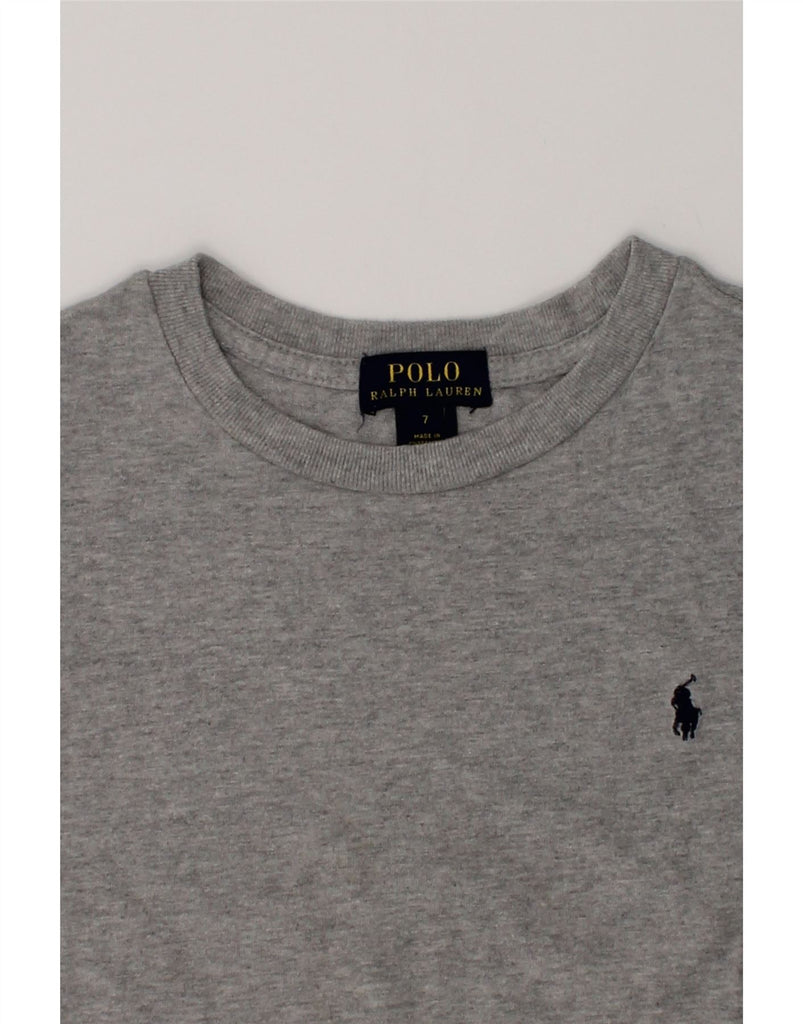 POLO RALPH LAUREN Boys T-Shirt Top 6-7 Years Grey Cotton | Vintage Polo Ralph Lauren | Thrift | Second-Hand Polo Ralph Lauren | Used Clothing | Messina Hembry 