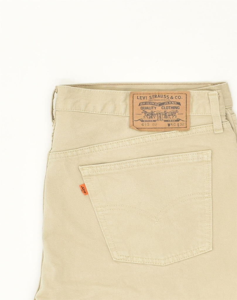 LEVI'S Mens 615 Straight Jeans W40 L32 Beige Cotton | Vintage Levi's | Thrift | Second-Hand Levi's | Used Clothing | Messina Hembry 