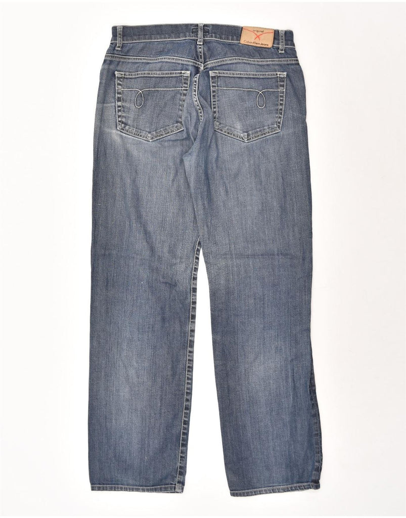 CALVIN KLEIN Mens Straight Jeans  W33 L31 Blue Cotton | Vintage Calvin Klein | Thrift | Second-Hand Calvin Klein | Used Clothing | Messina Hembry 