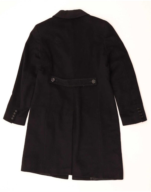 Intrend Womens Overcoat UK 12 Medium Black Wool