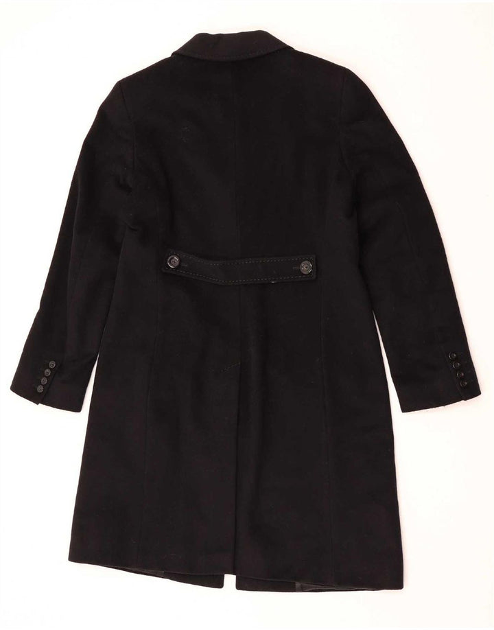 Intrend Womens Overcoat UK 12 Medium Black Wool