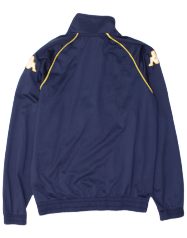 Kappa Boys Graphic Tracksuit Top Jacket 13-14 Years Navy Blue Colourblock