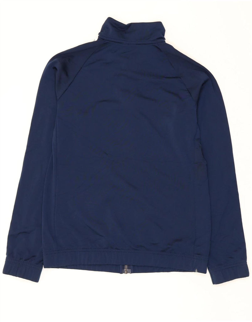 ADIDAS Womens Graphic Tracksuit Top Jacket UK 12/14 Medium Navy Blue Vintage Adidas and Second-Hand Adidas from Messina Hembry 