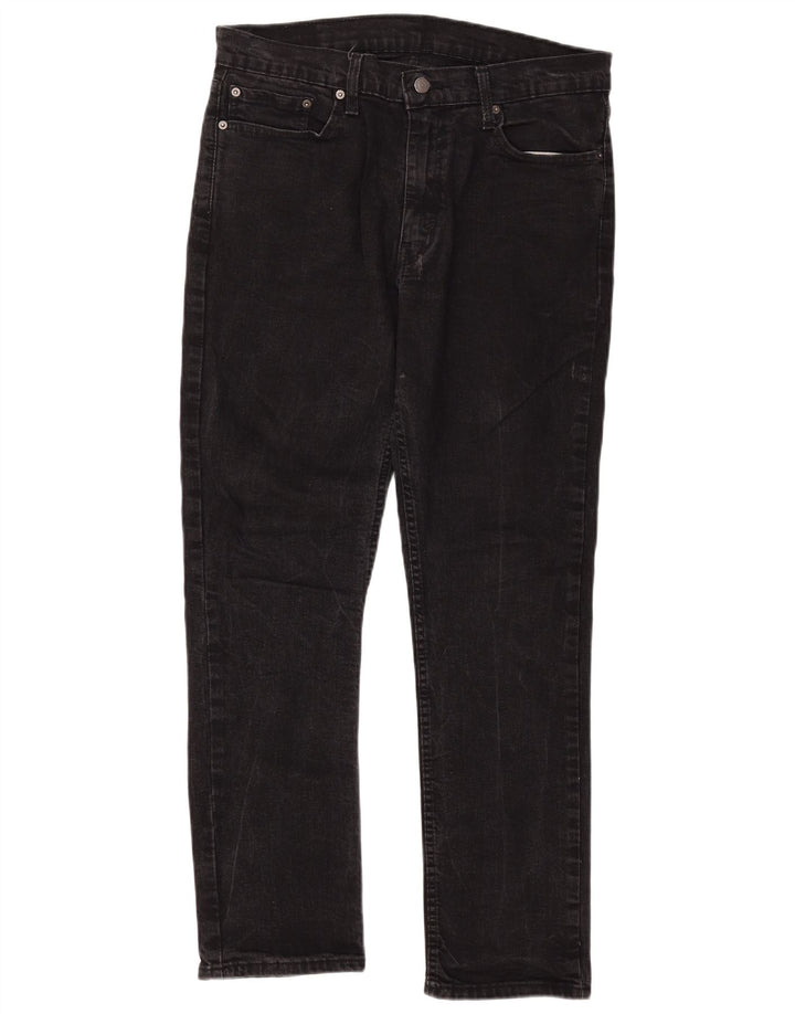 Levi's Mens 511 Slim Jeans W36 L32 Black Cotton