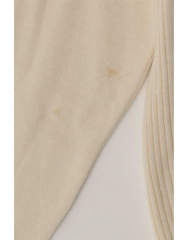 Lucia Womens Cardigan Sweater UK 14 Medium Off White Polyacrylic