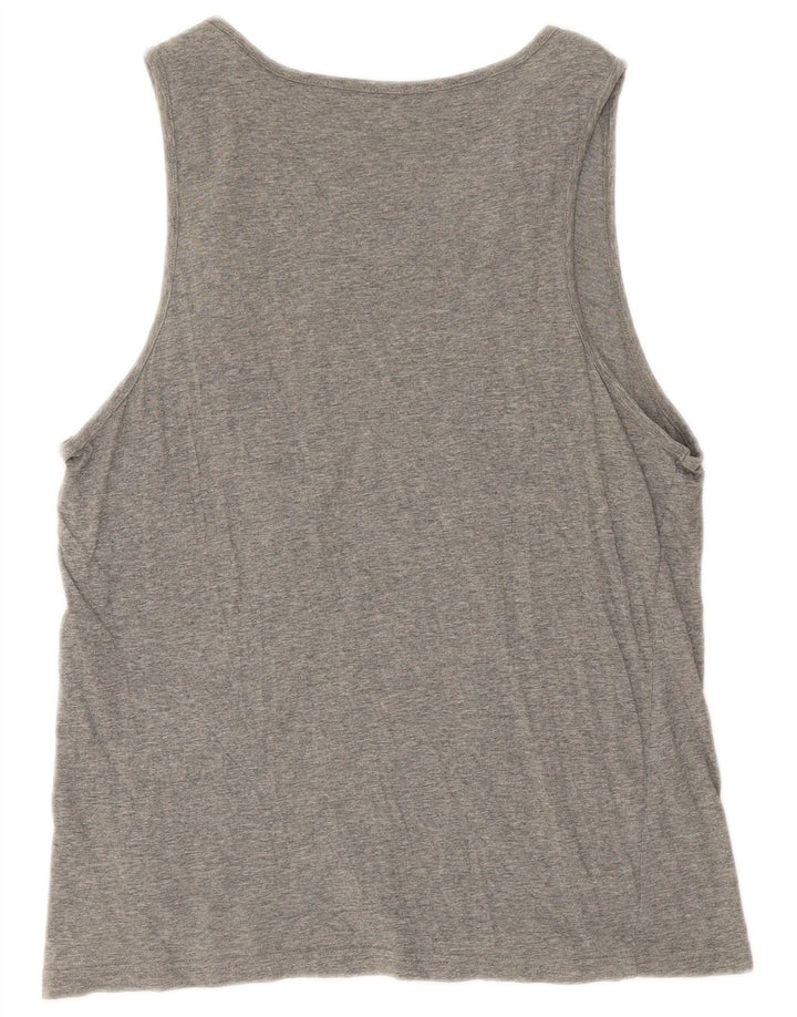 Puma Mens Graphic Vest Top Medium Grey Flecked