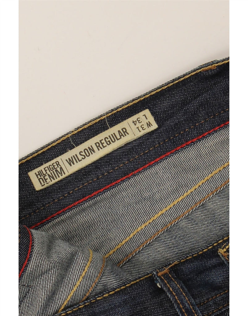 TOMMY HILFIGER Mens Wilson Regular Straight Jeans W31 L34 Navy Blue Cotton Vintage Tommy Hilfiger and Second-Hand Tommy Hilfiger from Messina Hembry 