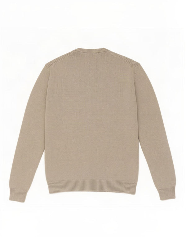 Gap Mens Crew Neck Jumper Sweater Medium Beige Cotton