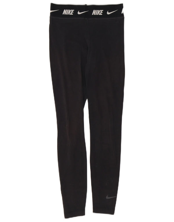 Nike Womens Leggings UK 6 XS Black Cotton