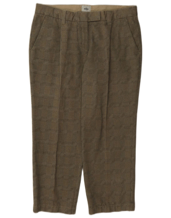 Cerruti 1881 Womens Loose Fit Chino Trousers IT 44 Medium W30 L22 Khaki