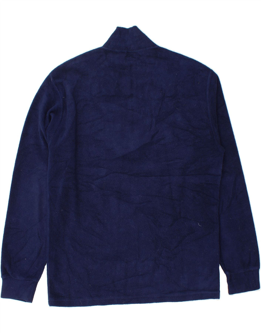 FILA Mens Zip Neck Fleece Jumper IT 46/48 Small Navy Blue Polyester Vintage Fila and Second-Hand Fila from Messina Hembry 