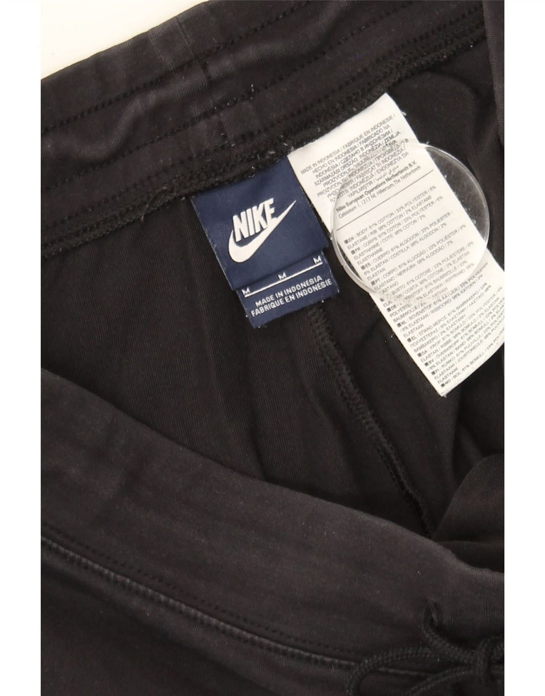 NIKE Womens Bermuda Sport Shorts UK 12 Medium  Black Cotton