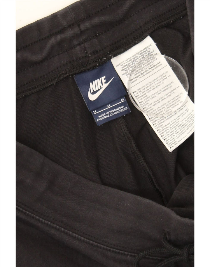 NIKE Womens Bermuda Sport Shorts UK 12 Medium  Black Cotton