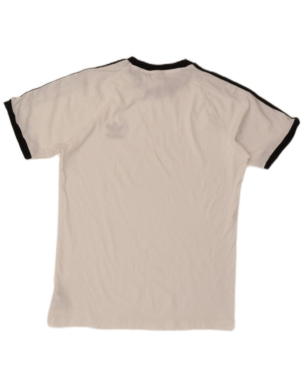 Adidas Mens T-Shirt Top Large White Cotton