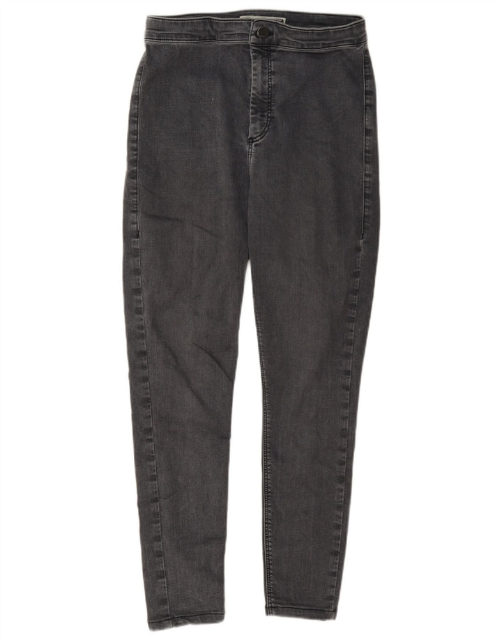Topshop Womens Cropped Jeans W32 L25 Grey Cotton