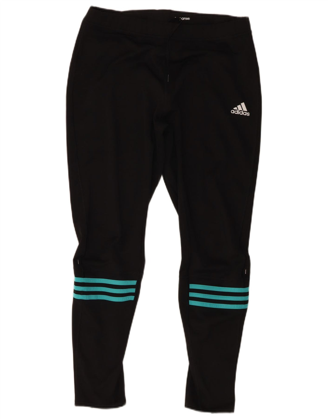Adidas Womens Response Leggings XL Black Striped