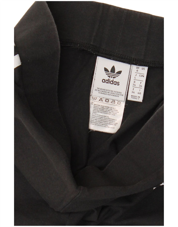Adidas Womens Leggings UK 8 Small Black Cotton
