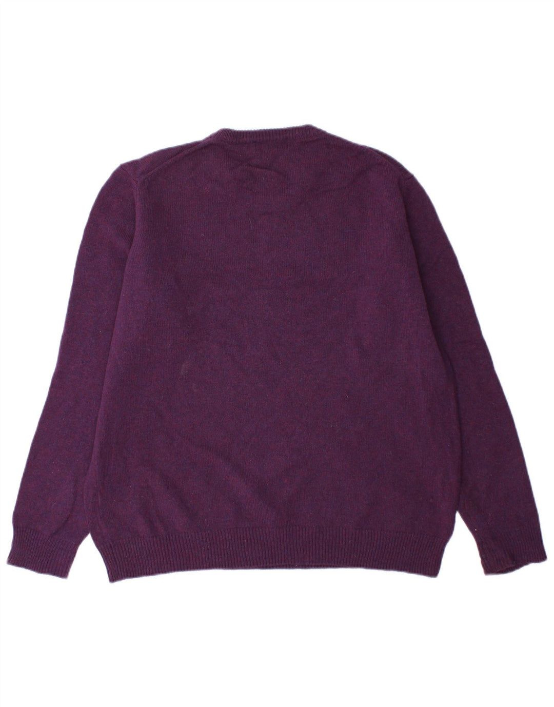 JAMES PRINGLE Mens Crew Neck Jumper Sweater Large Purple Wool