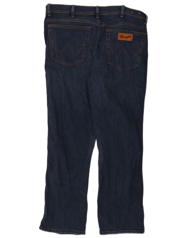 Wrangler Mens Texas Straight Jeans W38 L30 Blue Cotton