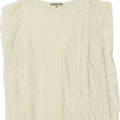 PATRIZIA PEPE Womens Crop Blouse Top IT 40 Small Off White Vintage Patrizia Pepe and Second-Hand Patrizia Pepe from Messina Hembry 