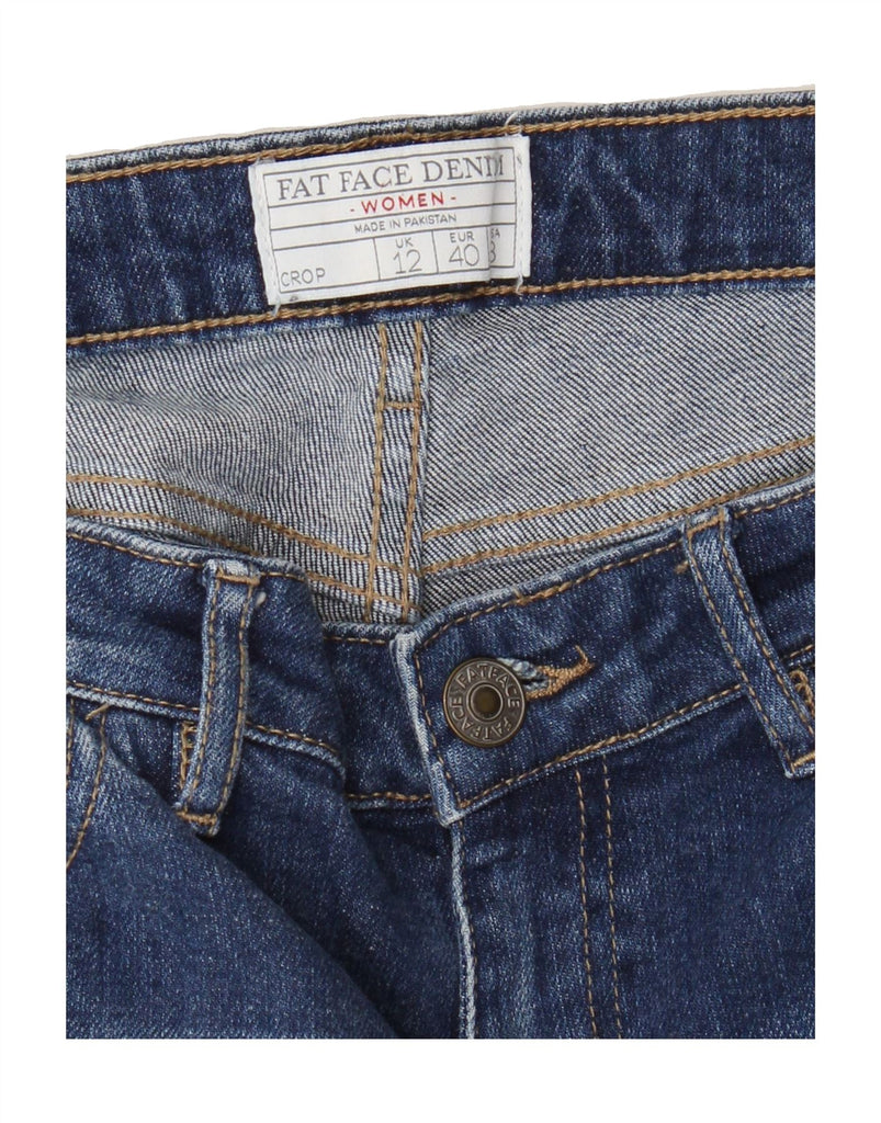 FAT FACE Womens Cropped Jeans UK 12 Medium W30 L24 Blue Cotton Vintage Fat Face and Second-Hand Fat Face from Messina Hembry 