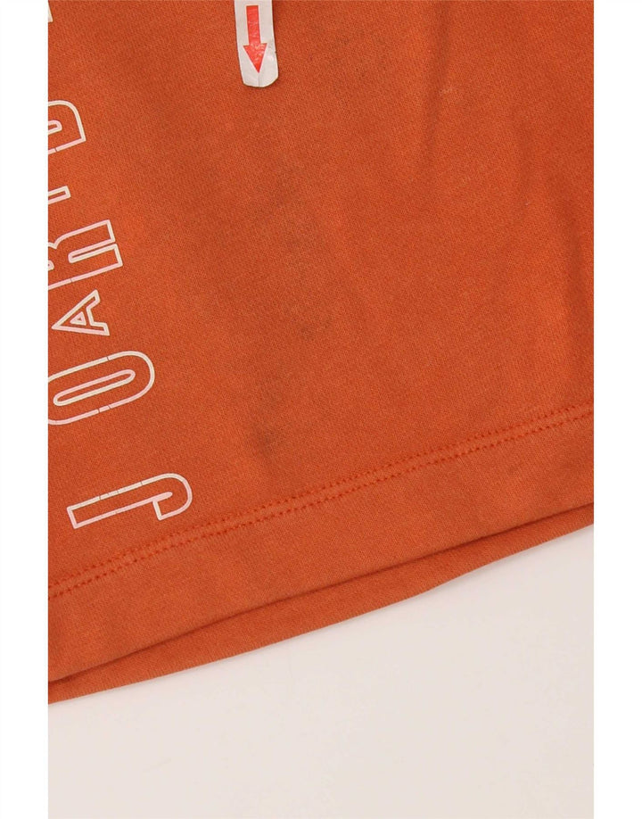 Jordan Mens Graphic Sport Shorts Small Orange Cotton