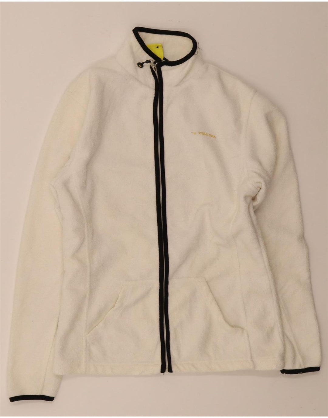 Diadora Womens Fleece Jacket UK 14 Medium White