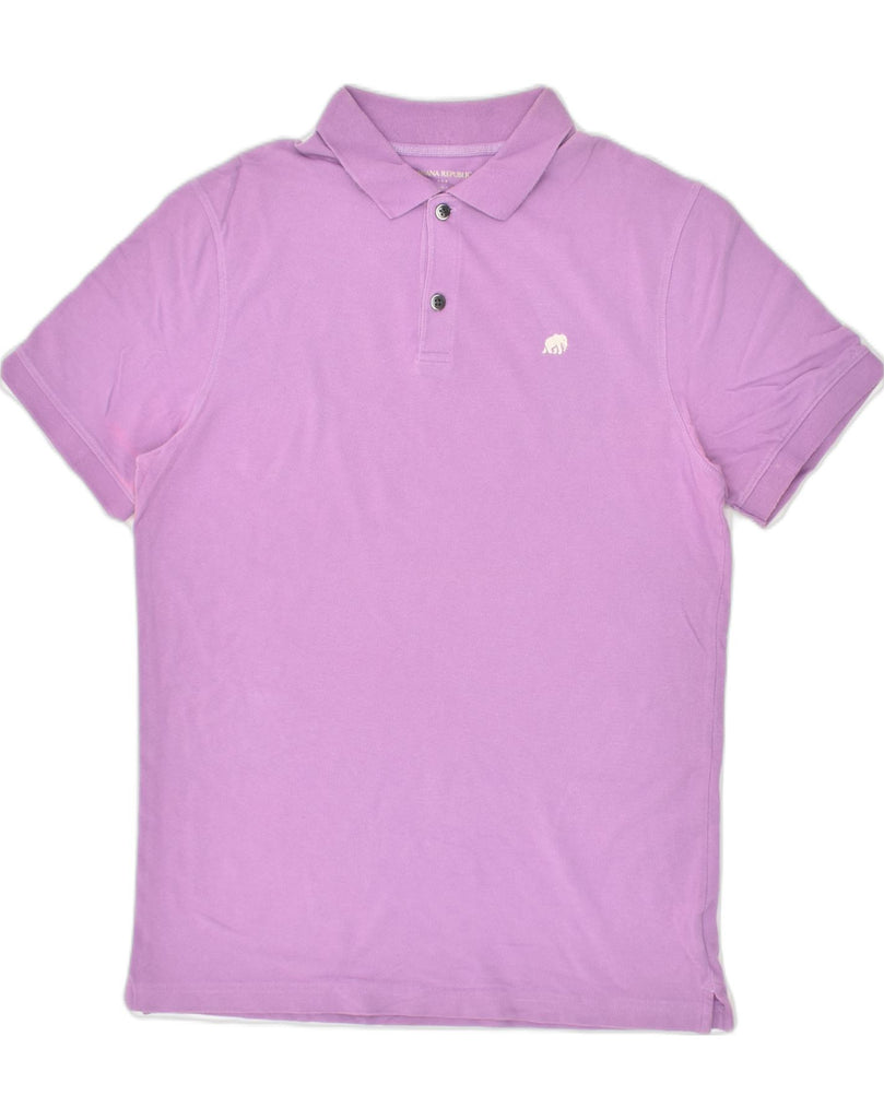 BANANA REPUBLIC Mens Polo Shirt Medium Purple Cotton | Vintage Banana Republic | Thrift | Second-Hand Banana Republic | Used Clothing | Messina Hembry 