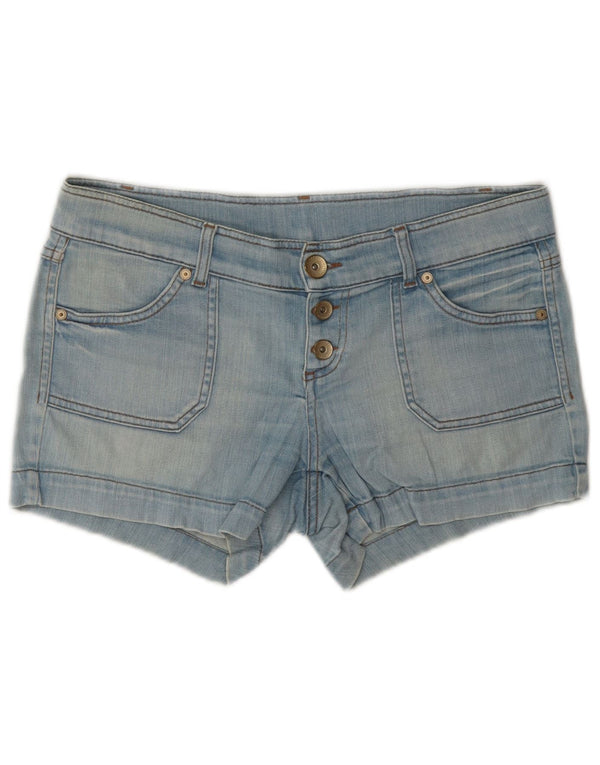 Benetton Womens Denim Shorts W32 Large Blue