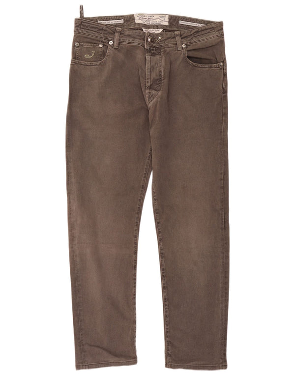 Jacob Cohen Mens Slim Jeans W36 L30 Grey Cotton