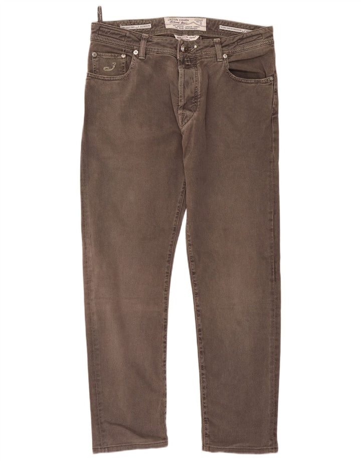 Jacob Cohen Mens Slim Jeans W36 L30 Grey Cotton